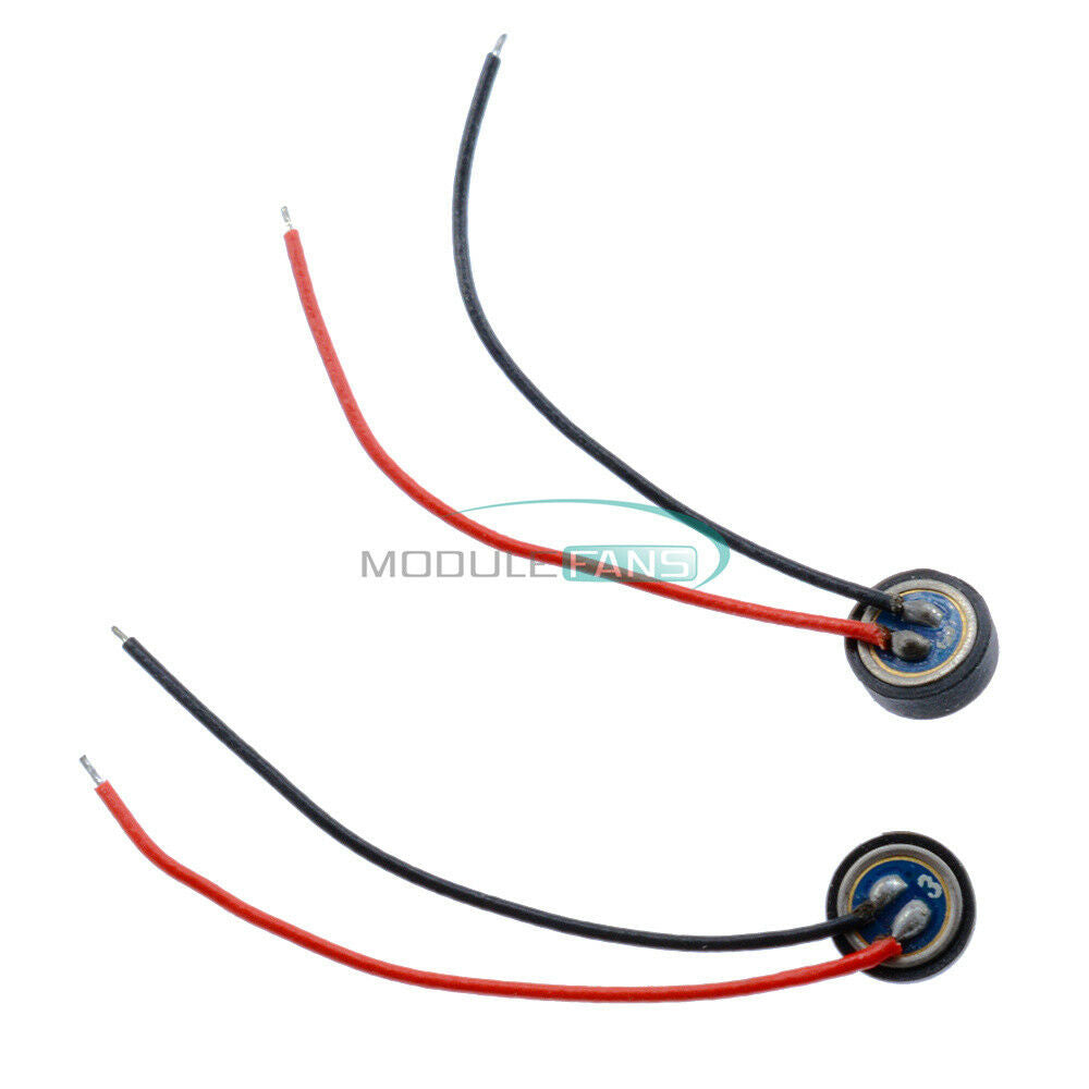 10PCS Electret Condenser  4*1.5mm Microphone MIC Capsule 2 Leads