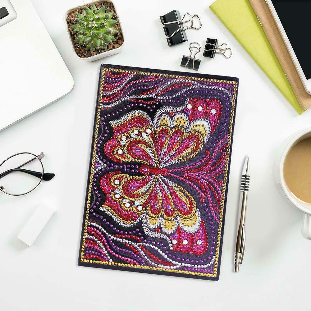 DIY Butterfly Special Shaped Diamond Painting 50 Pages A5 Sketchbook Gifts @