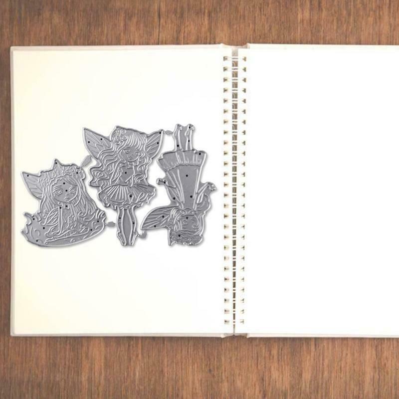 Three Flower Fairies Carbon Steel Cutting Dies DIY Scrapbooking Photo Album Card