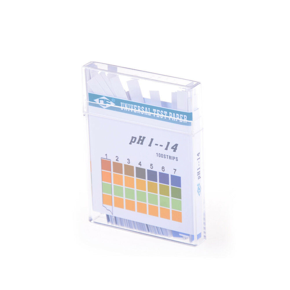 100Strips 1-14 PH Alkaline Acid Indicator Paper Water Saliva Litmus Testing BDAU