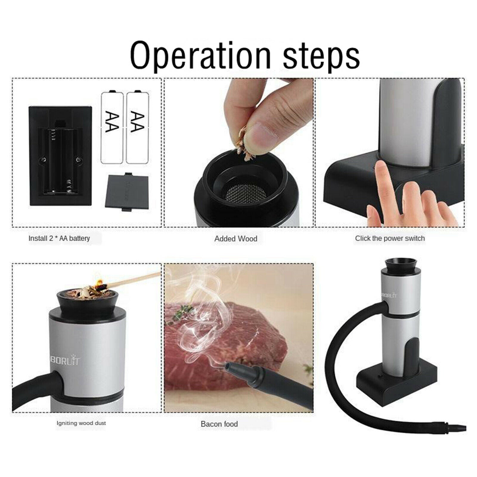 Portable Handheld Food Smoker Smoking Gun Cocktail Drink