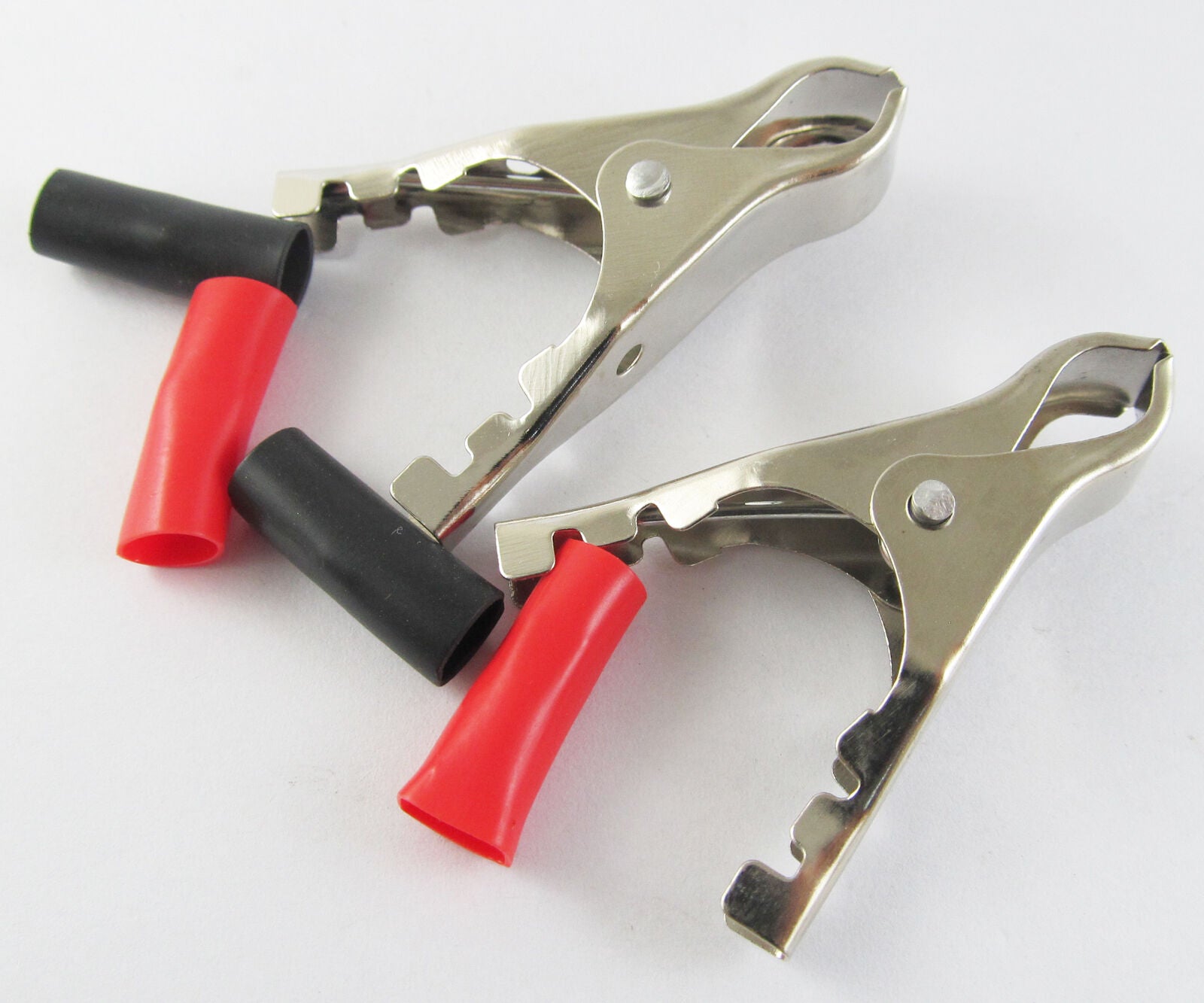 100 pcs Battery Clip Insulated Clamp 50mm 10A 2-0012