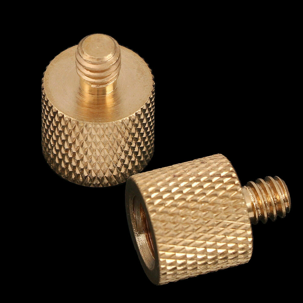 tripod camera thread screw adapter 3/8 to 1/4 female male converter brass
