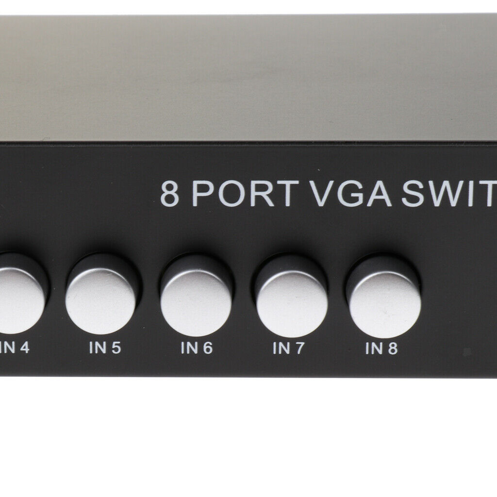 VGA Swicther Box 8 In 1 Out with Manual Switch Button 1920*1440 for LCD TV