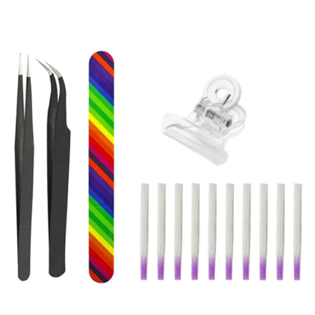 1 Set Manicure Tool Kit Fiberglass Gel Tips UV Cure Nail Silk Fiber Beauty