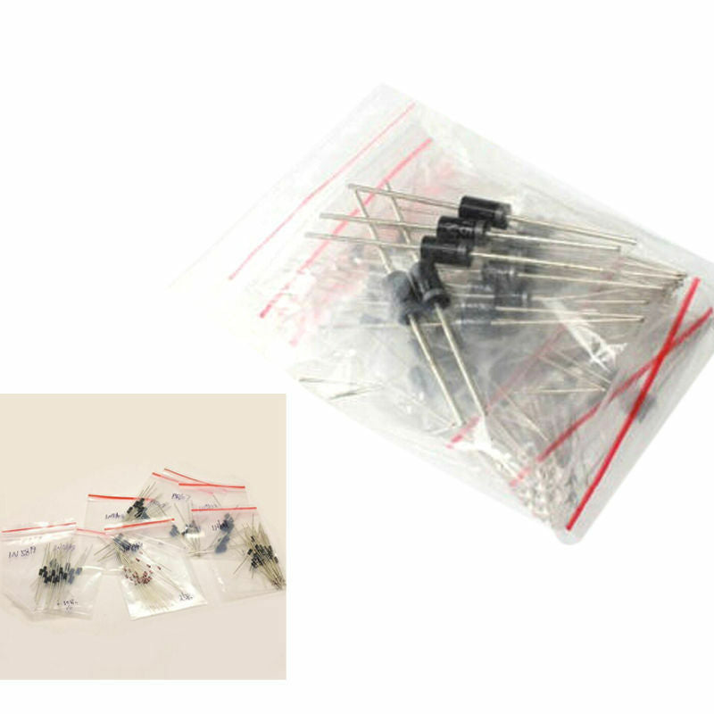100Pcs 8 Values Diode Bag Assortment Kit 1N4148 FR107 1N5408