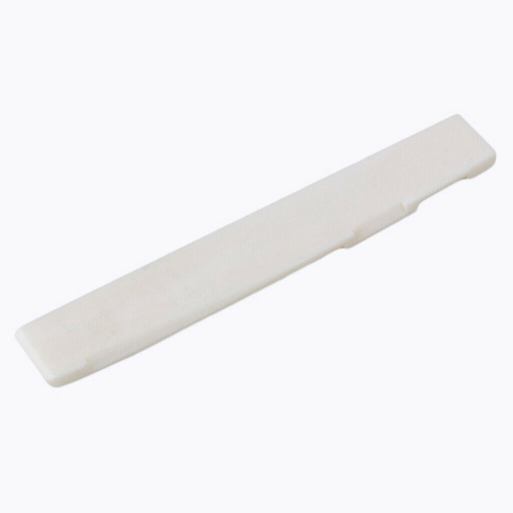 1Set of String Bridge Saddle Nut Carved Cattle Bone for Folk Acoustic Guitar