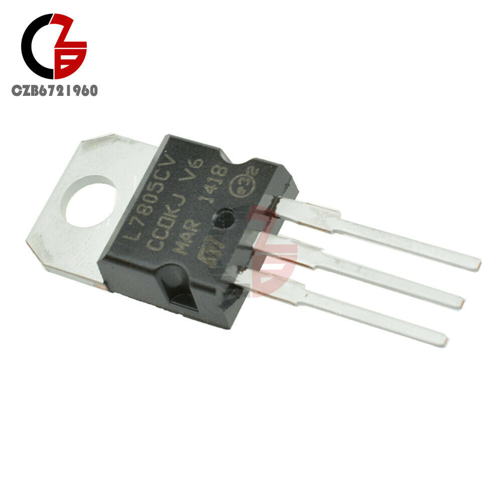 100Pcs LM7805 L7805 7805 TO-220 Voltage Regulator IC DIP-3