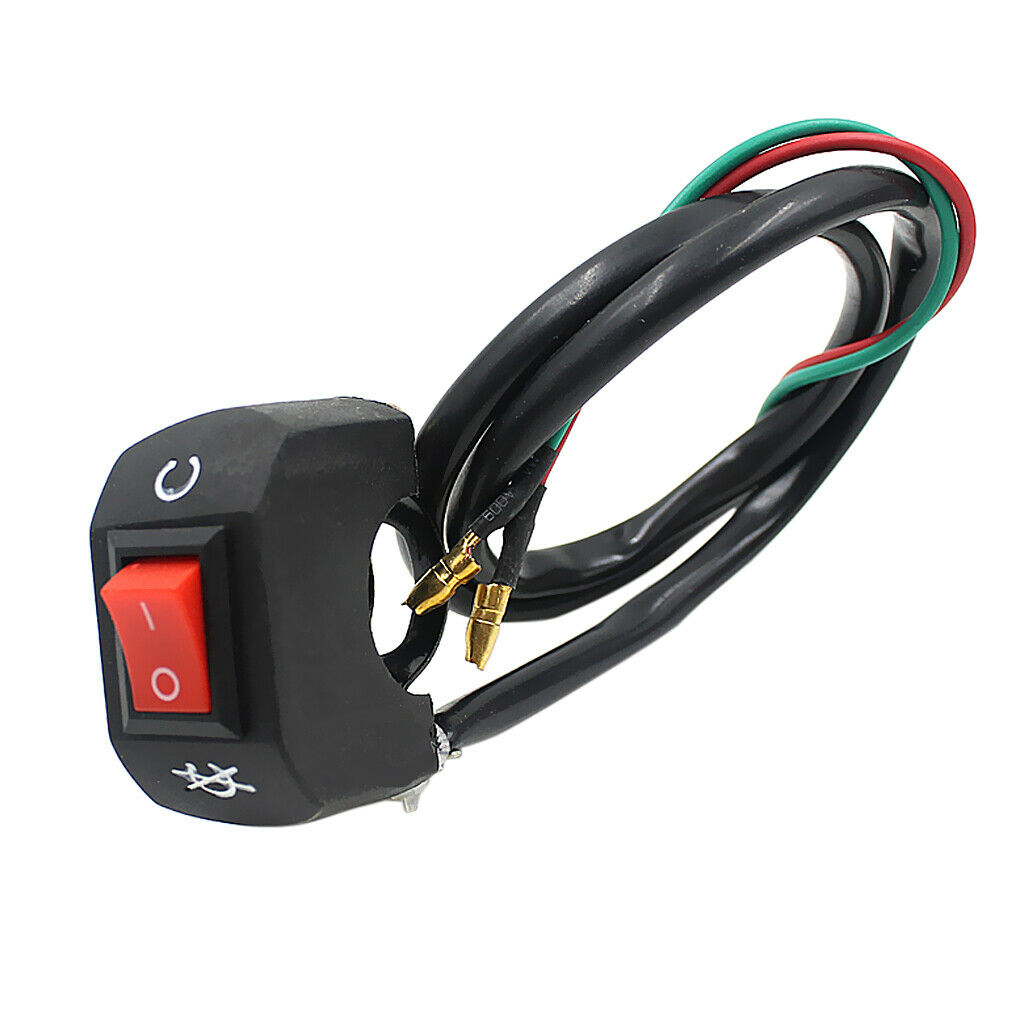 2pcs 7/8inch 22mm Motorcycle Handlebar Grip Stop Kill Switch, Horn On Off Button