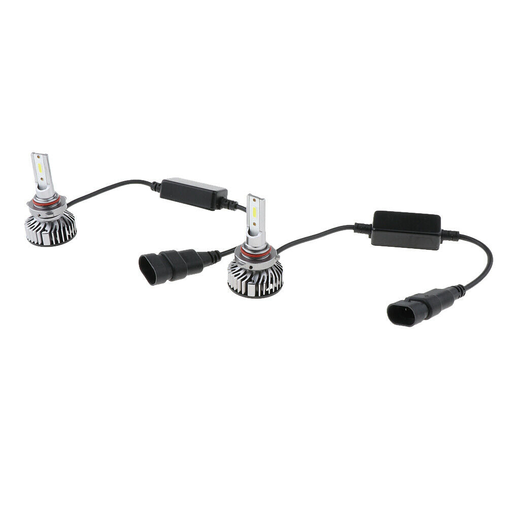 2pcs 8000LM 9006 30W 6500K LED Xenon White Headlight Bulbs High/Low Beam
