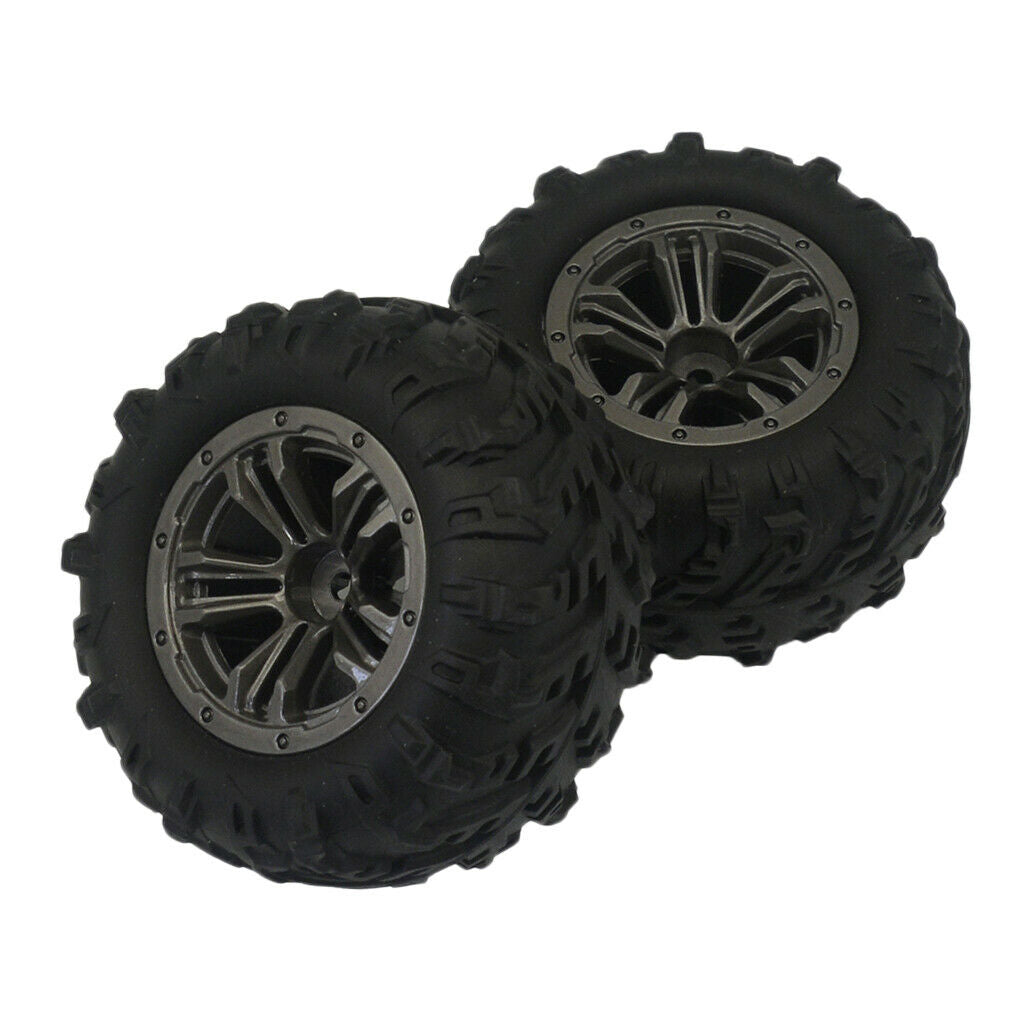 2pcs RC Car Wheel Tyres Tire Accessory for Xinlehong Q901 Q902 DIY Black