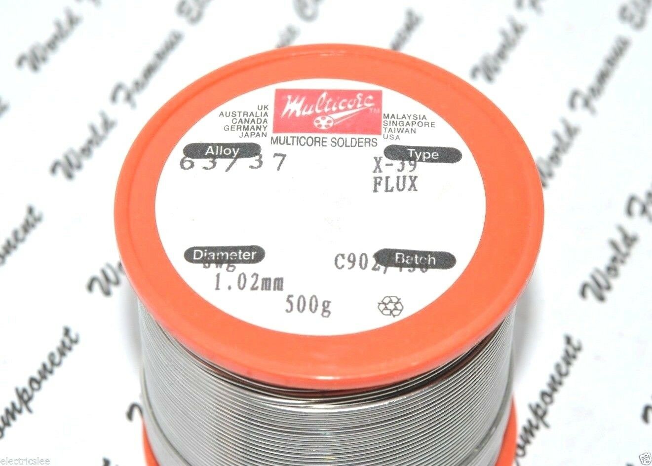 500g - MULTICORE X-39 Flux 63/37 1.02mm Solder