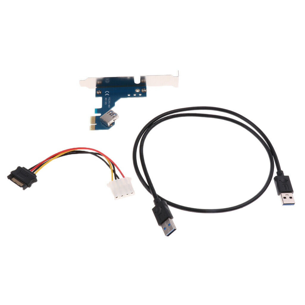 Optical 1xPCIE To 4xUSB3.0 HD Audio Front Panel Hub For Computer MotherBoard