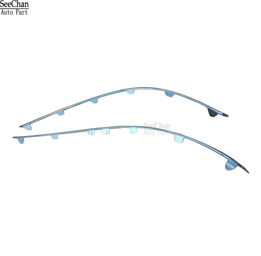 2Pcs For Mercedes C-Class C300 C250 2012-14 L&R Chrome Rear Bumper Moulding Trim