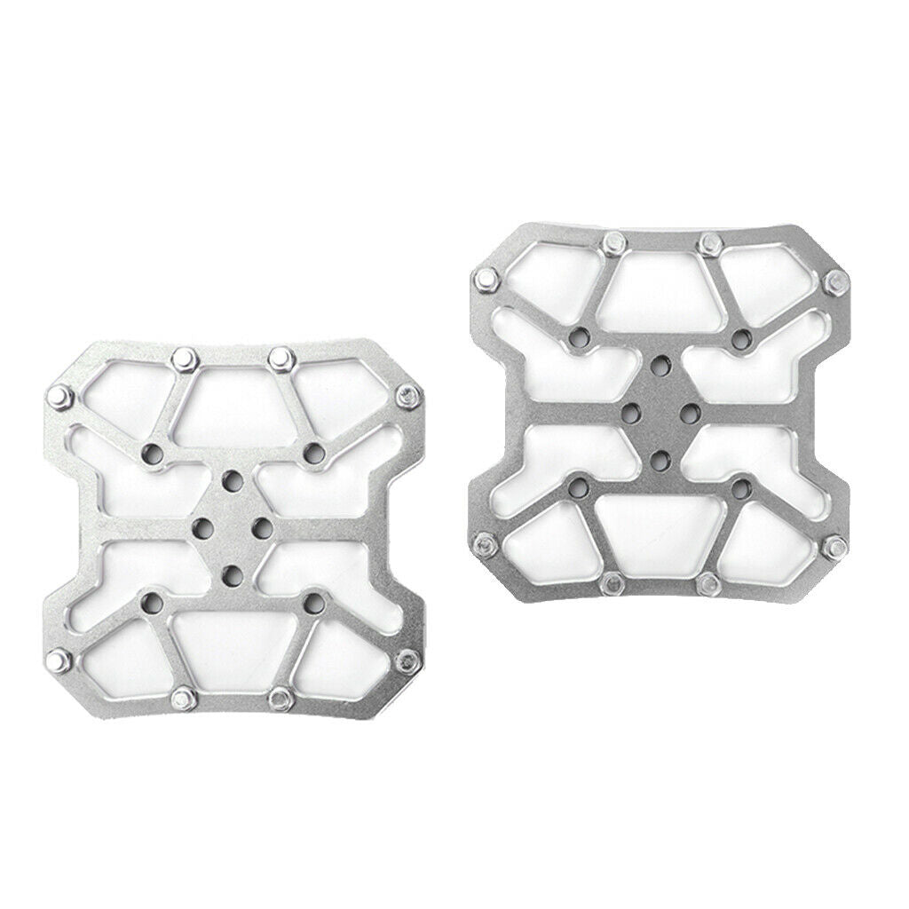 1 Pair MTB Bike Bicycle Lock Clipless Pedal Plate Adapter Converter Sliver
