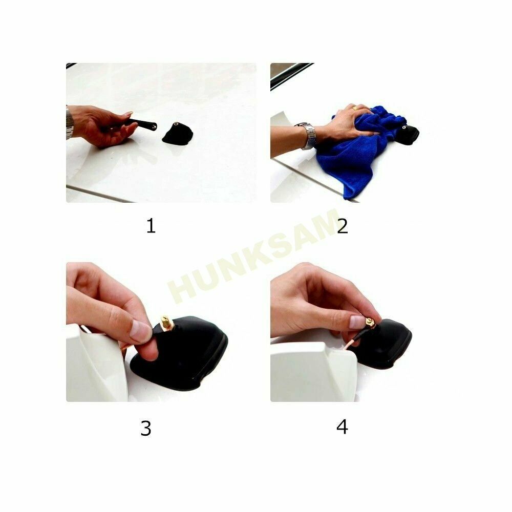 Shark Fin ABS Easy Install Antenna Aerial FM/AM Radio Signal Cars Red Universal