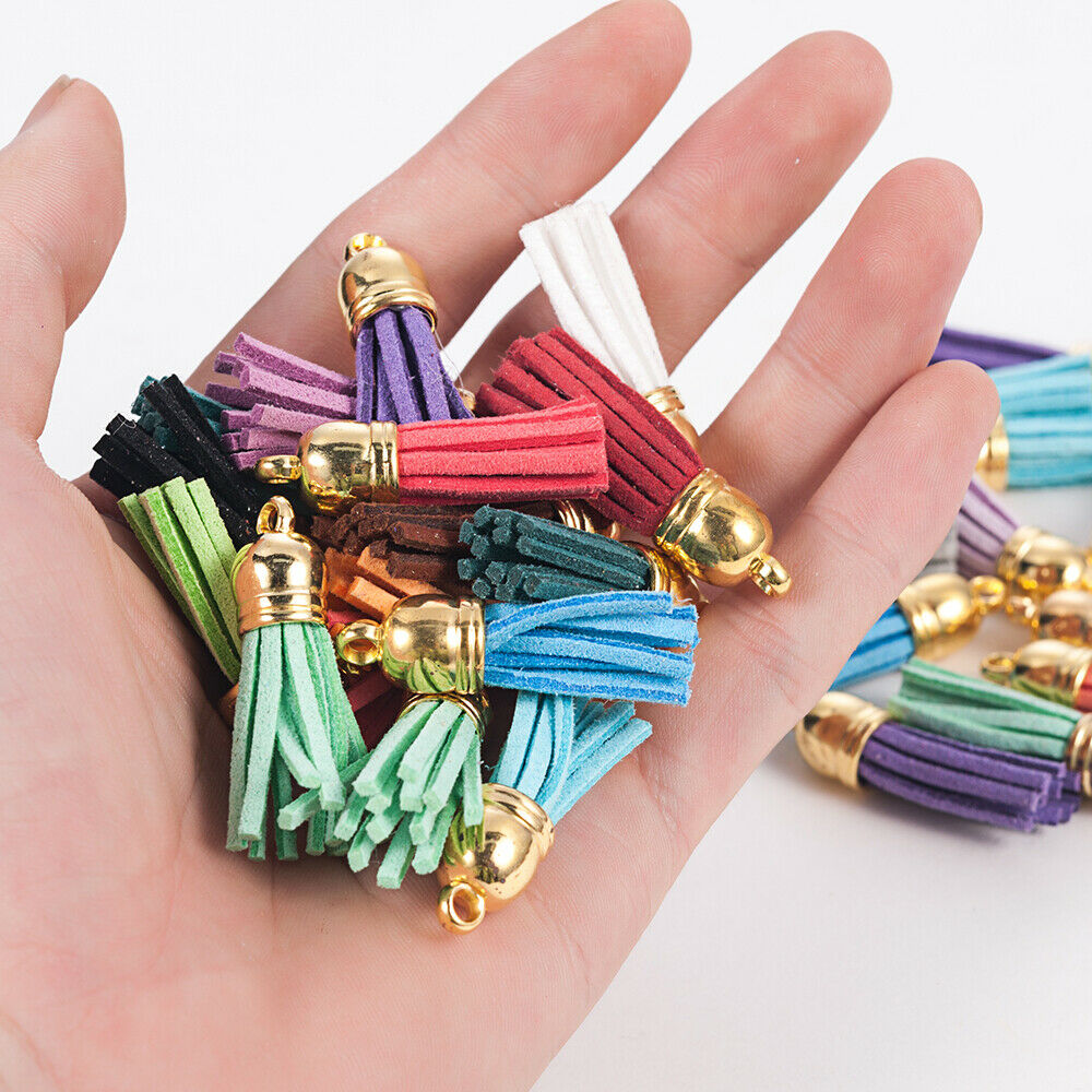 Wholesale 30Pcs/Set MIni Velvet Tassel For DIY Keychain Pendant Jewelry Making