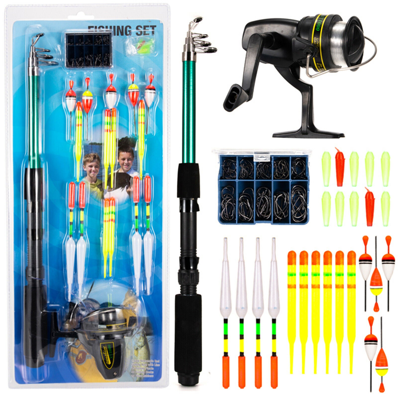 Reel TF105F Tool Accessories 127 Pcs/sets All Rod Telescopic Fiber Combination