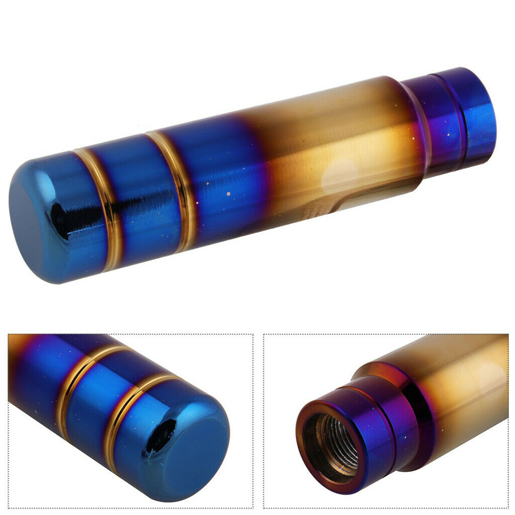 Burnt Blue Aluminum Universal Gear Shift Knob Manual Shifter Lever Head 13CM