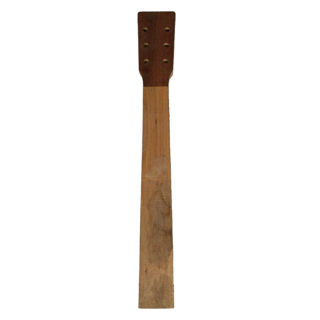 Polished DIY Wood Guitar Replacement Neck for 41in Acoustic Guitar Musical