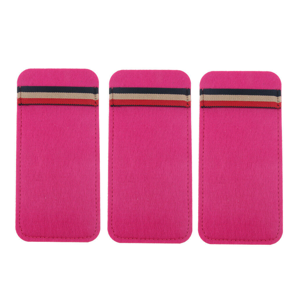 Pack of 3 Men Women Sunglasses Glasses Pouch Case Eyewear Protector Bag Felt -