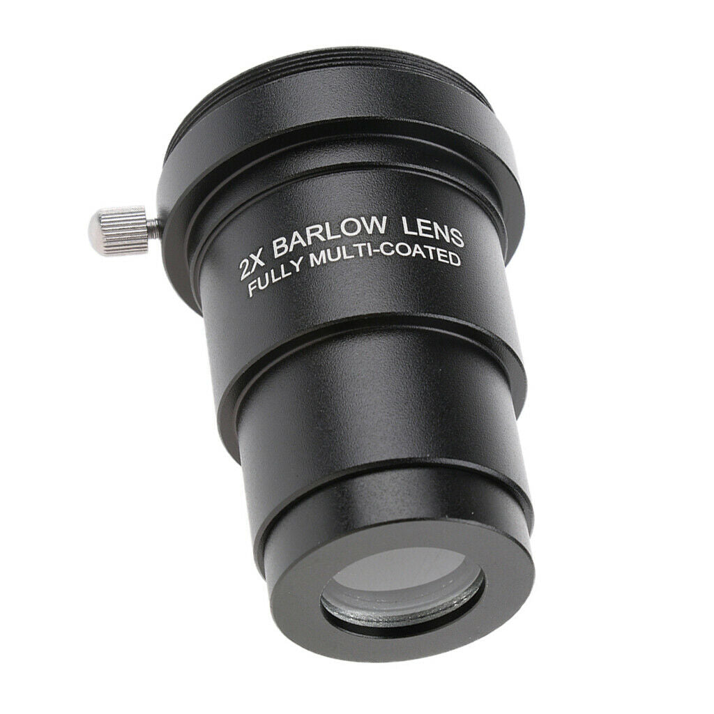 .25 inch 2x Barlow Lens Metal&M42x0.75 Thread for Telescopes Eyepiece