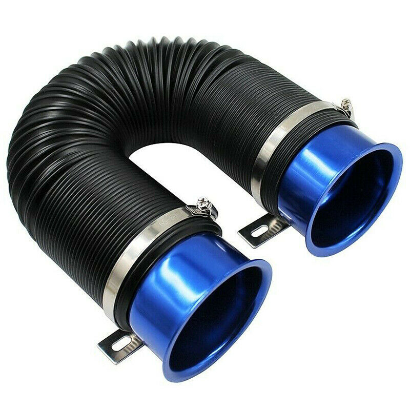 Universal Flexible Car Engine Cold Air Intake Hose Inlet Ducting Tube Pipe TelB9