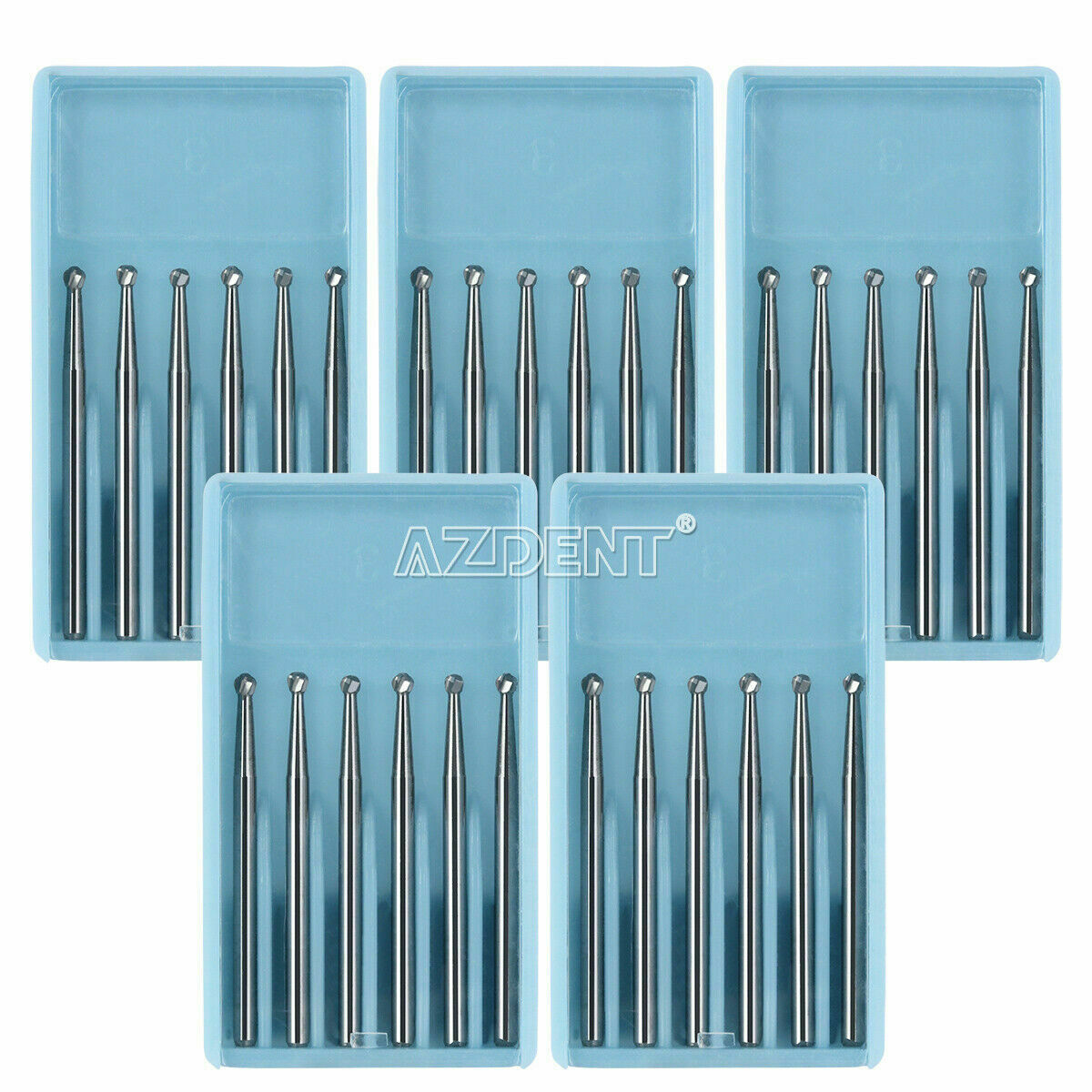5 boxes Dental Surgical Tungsten Carbide Bur Round type 25mm FGXL 4