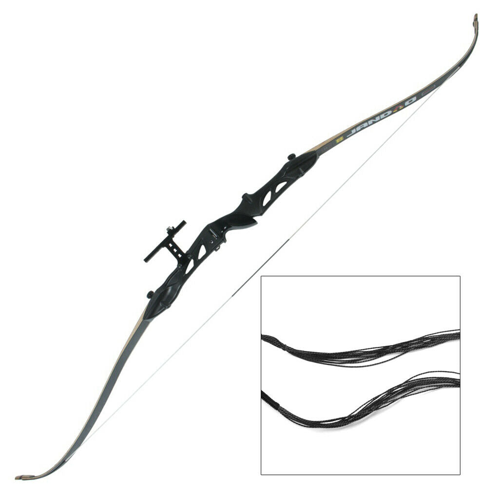 2x Archery Recurve Bow String 57 inch Nylon Braided Longbow Bowstring Hunting