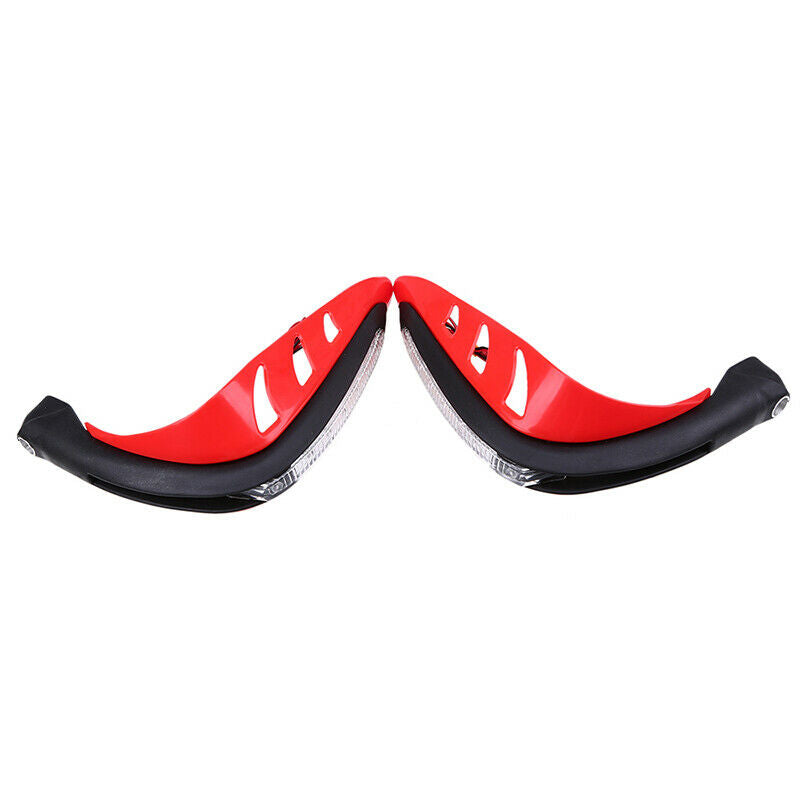 Pair LED Indicator Light Motorcycle 1" Handlebar Mounting Hand Guard Protection