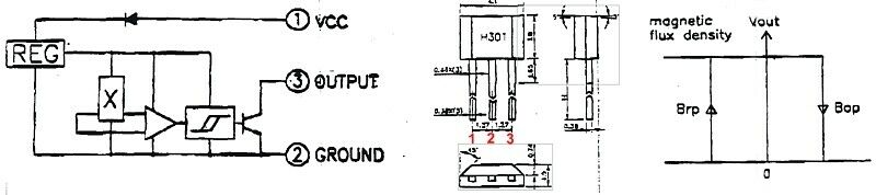 [10pcs] H301B Hall Sensor TO92