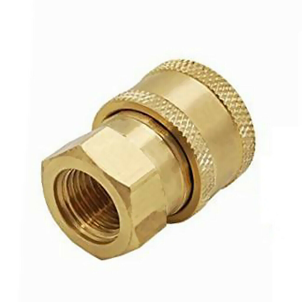 Pressure Washer Quick Release Socket 15mm to 3/8 Female Brass Connectors