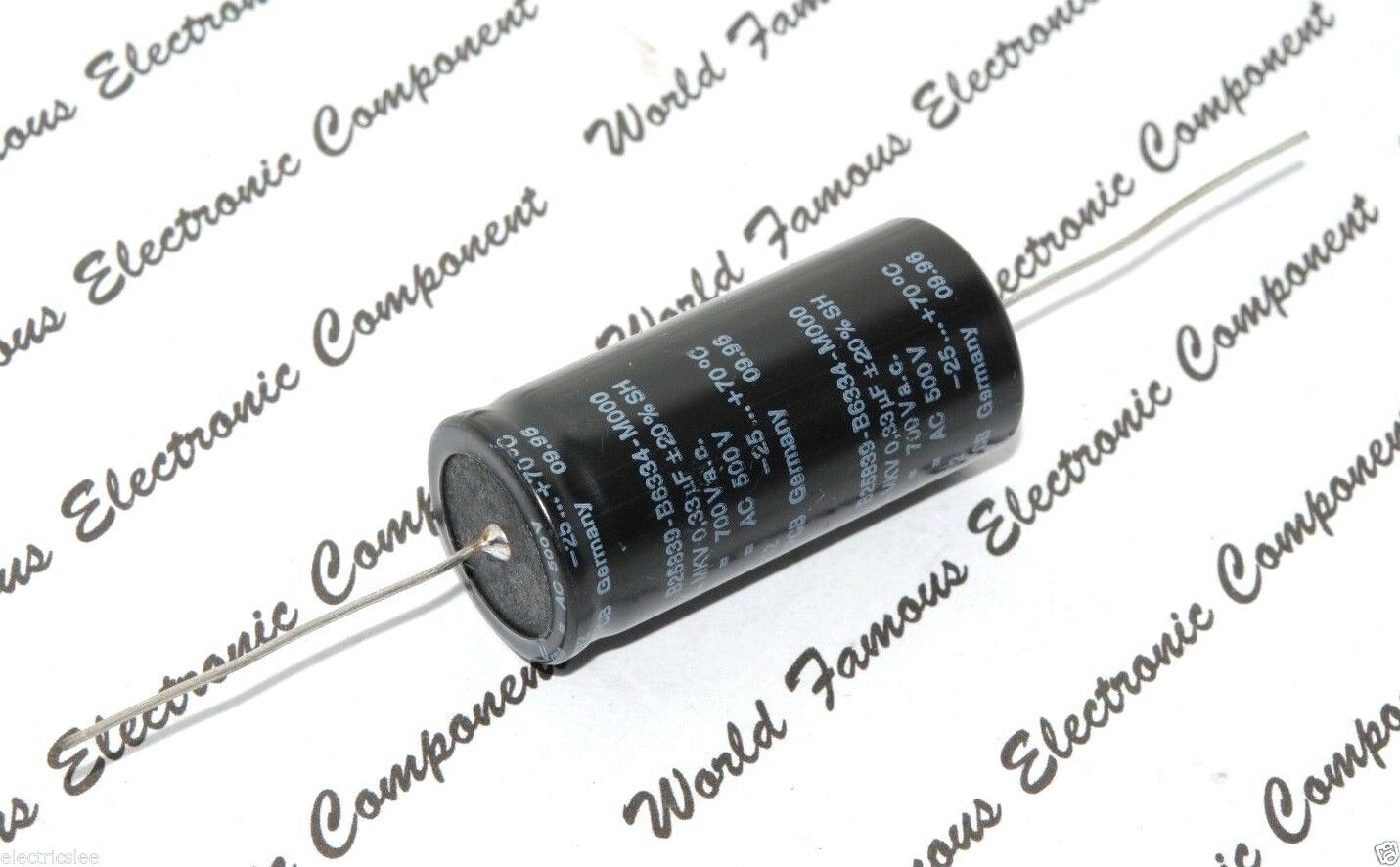 1pcs - SIEMENS MKV 0.33uF (0,33µF) 700V Axial Oil Capacitor - B25839-B6334-M