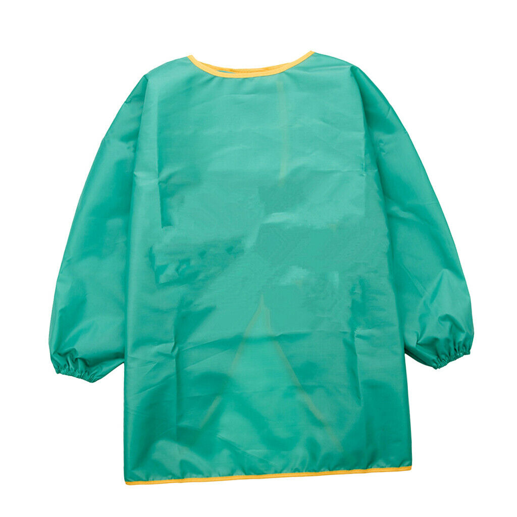 5pcs Long Sleeve Kids Apron Bib Smocks Clothes Protector for 130-150cm