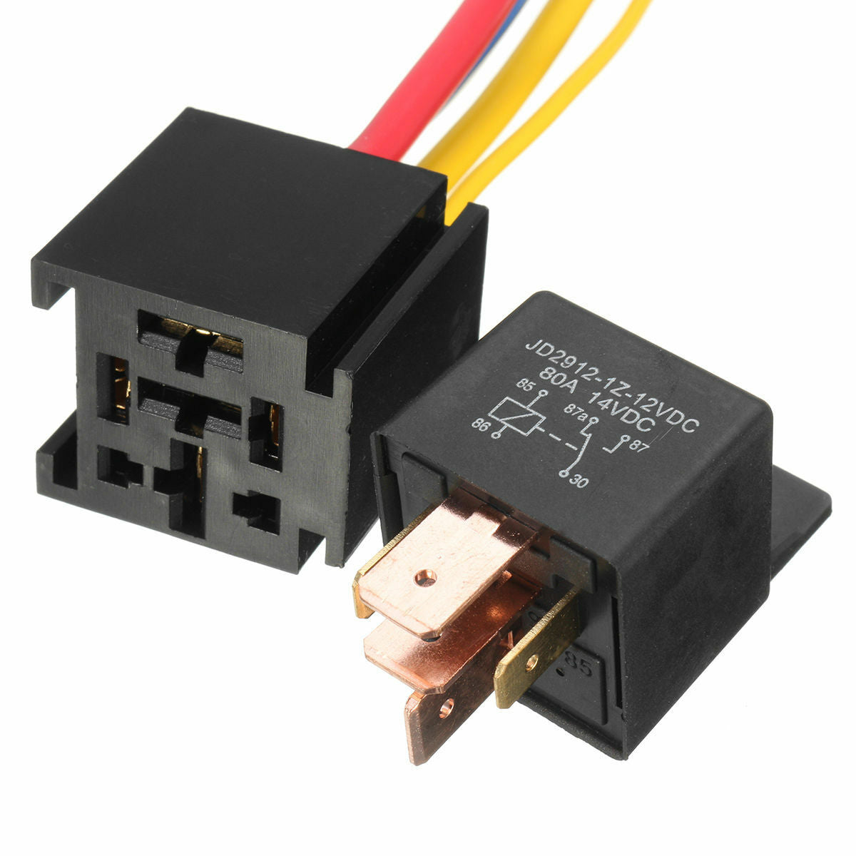 12V Relay Harness Socket Wire For Auto Car Truck 5Pin DC AMP SPDT Car Relays