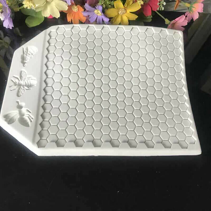 Bees Honeycomb Mold Textured Silicone Fondant Decorating Chocolate Cake MoulBDA