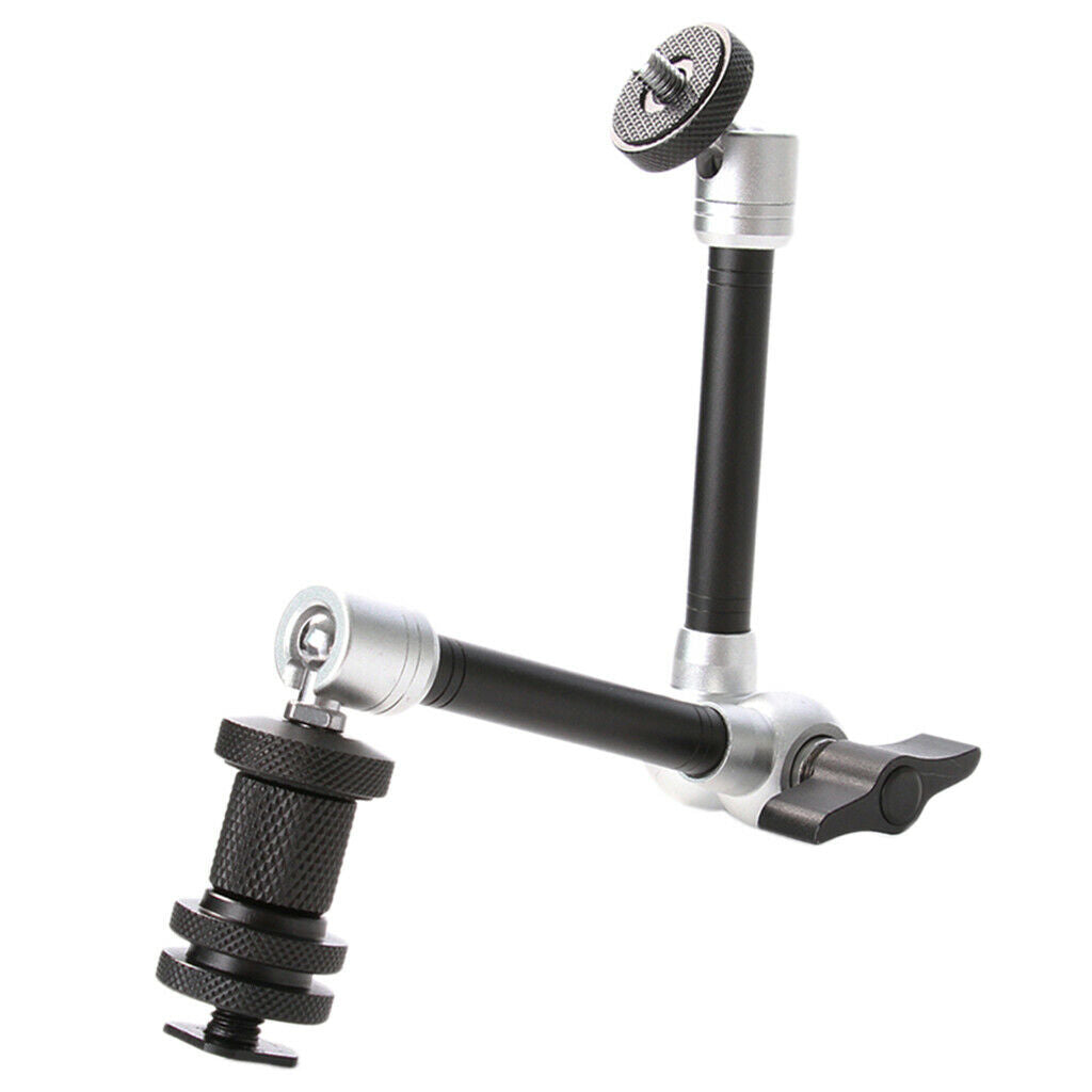 Adjustable 11in Articulating Magic Arm 1/4" Screw for LCD Monitor Removable