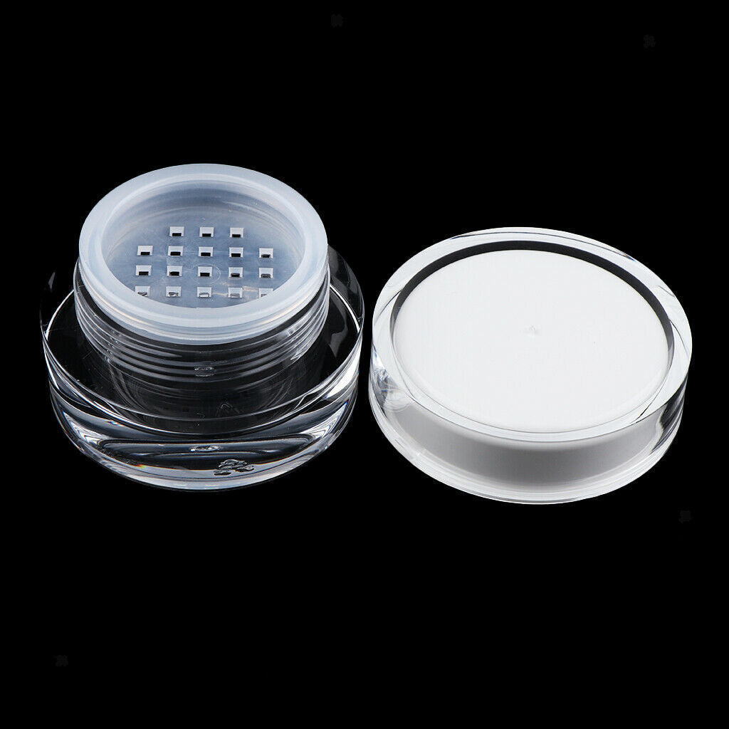 Travel Empty Makeup Loose Powder Container Pot Case with Sifter Case 15g