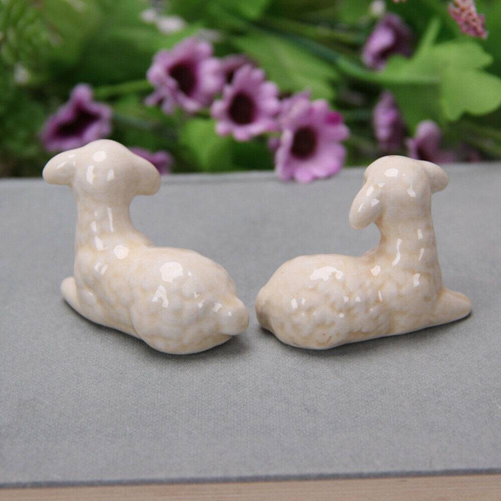 1Pc Lamb Chopsticks Holder Ceramic Stand Spoon Fork Rest Tableware Table Decor