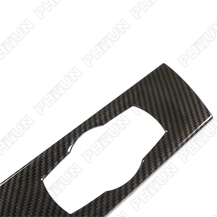 Carbon Fiber Look Headlight Switch Frame Trim For BMW 3 Series E90 Sedan 2005-12