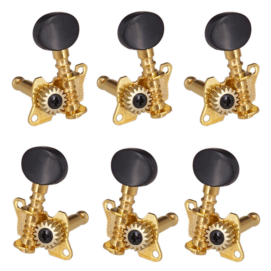3R3L String Tuning Peg Tuner Oval Button for Guitar Musical Instrument Accs