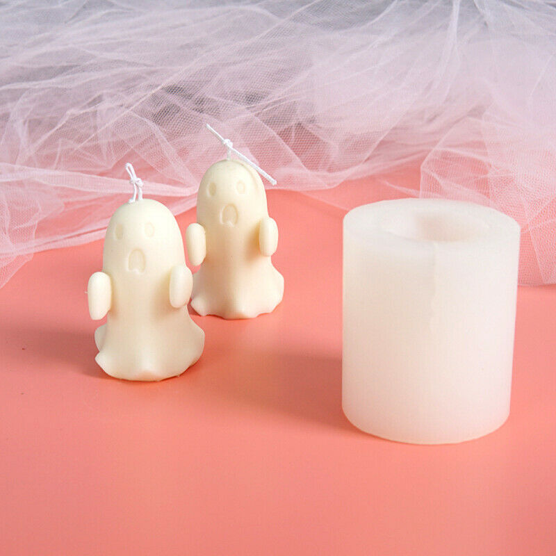 Candle Silicone Mold DIY Ghost Shaped Scented Candle Mold Handmade Specter Mo DF