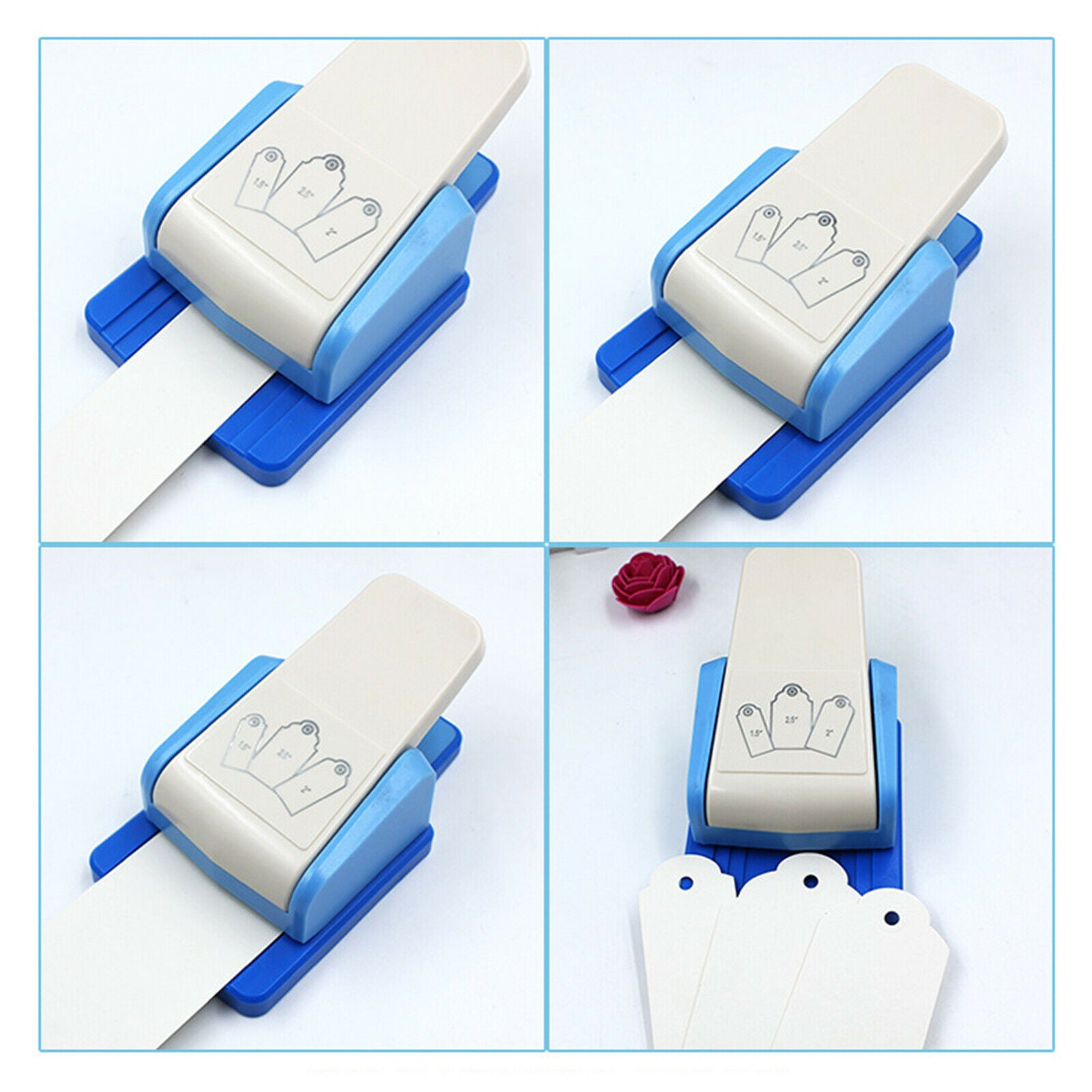 Scrapbooking Paper Edging Device with Edge Punch