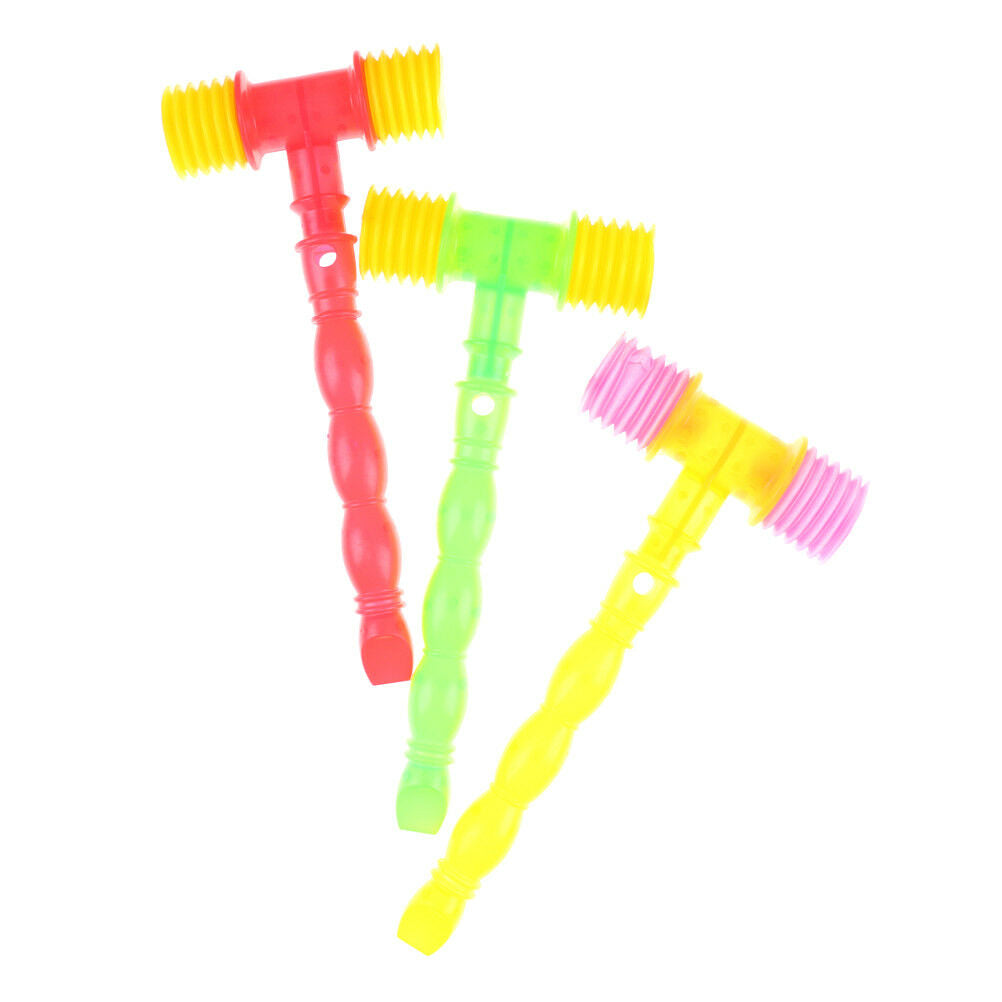 Durable Child Whistle Training Baby Handle Plastic Hammer Noisy Whistle Toys Tt
