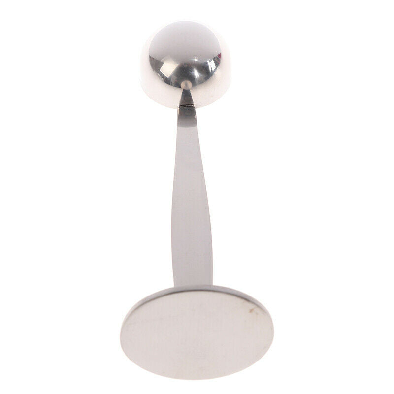 Stainless Steel Stand Coffee Measuring Tamper Spoon 1.97x5.51 inch.l8