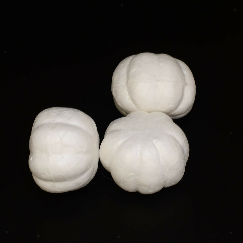 20x Halloween Pumpkin Polystyrene Foam Oraments DIY Handmade Materials