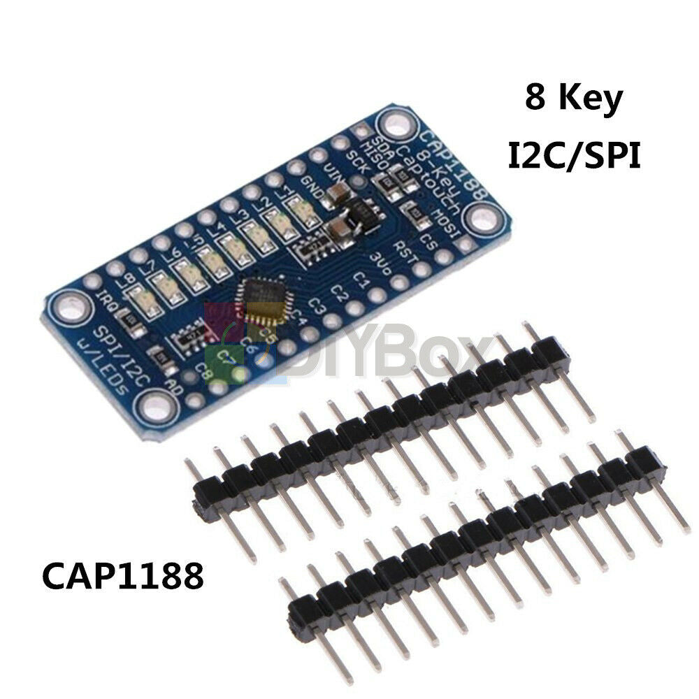 Magic SPI I2C 8 Key Touch Sensor Breakout Module Captouch CAP1188 For Arduino
