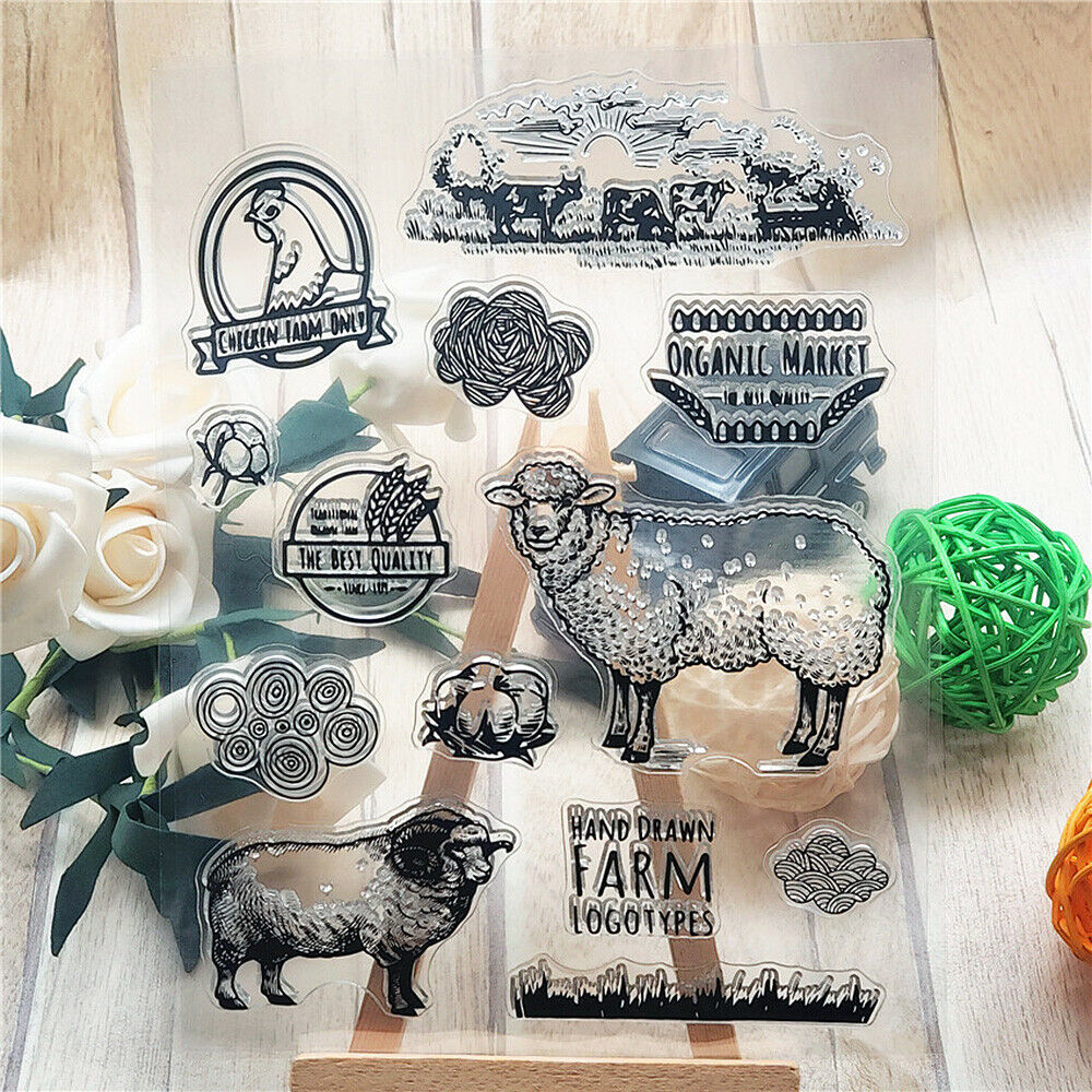 Silicone Clear Stamp Sheep Seal Scrapbooking Embossing Paper Card Album Craft