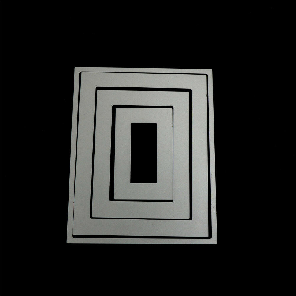 4Pcs Rectangular Design Metal Cutting Die For DIY Scrapbooking Album Pape.l8