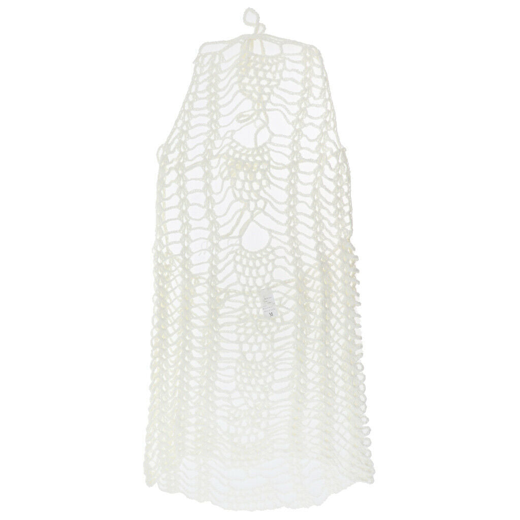 Women's Bikini Cover Up Blouse Swimsuit Summer Dress In Various Size - White, XL